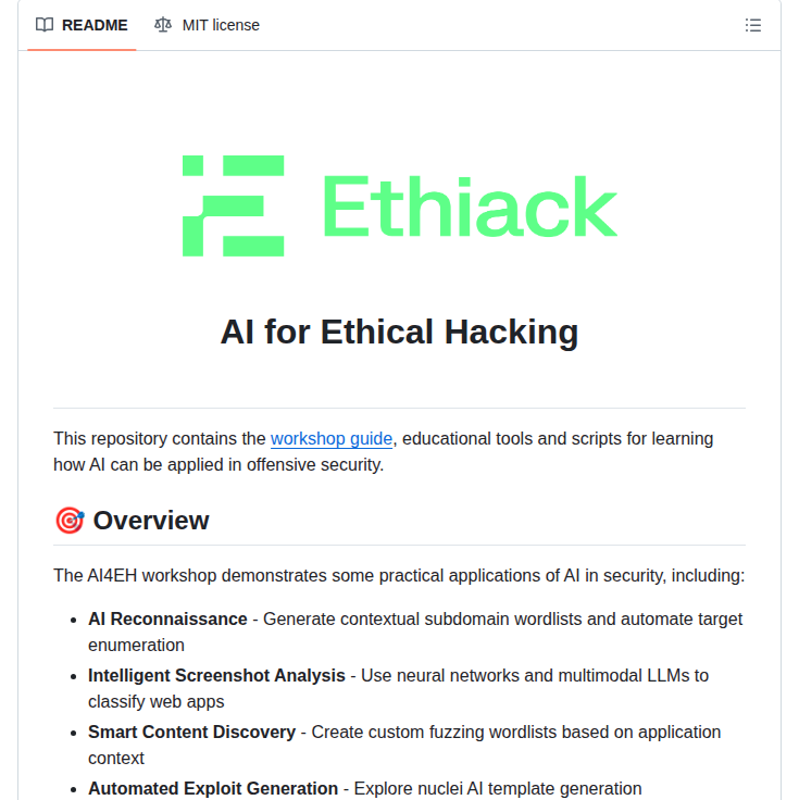 Ethiack Ai4eh screenshot