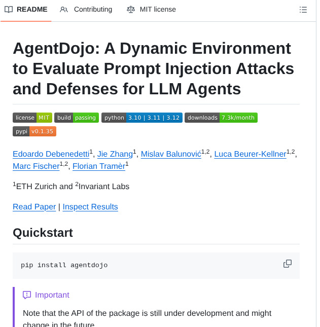 Ethz Spylab Agentdojo screenshot