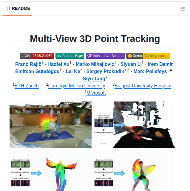 Ethz Vlg Mvtracker screenshot