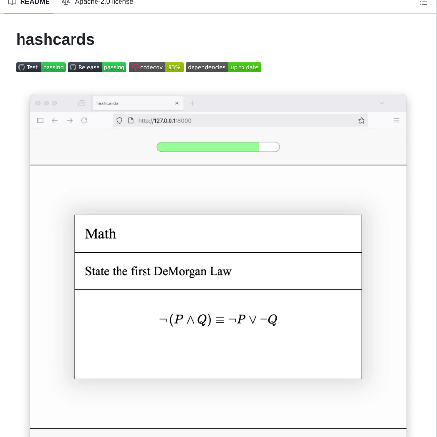 Eudoxia0 Hashcards screenshot