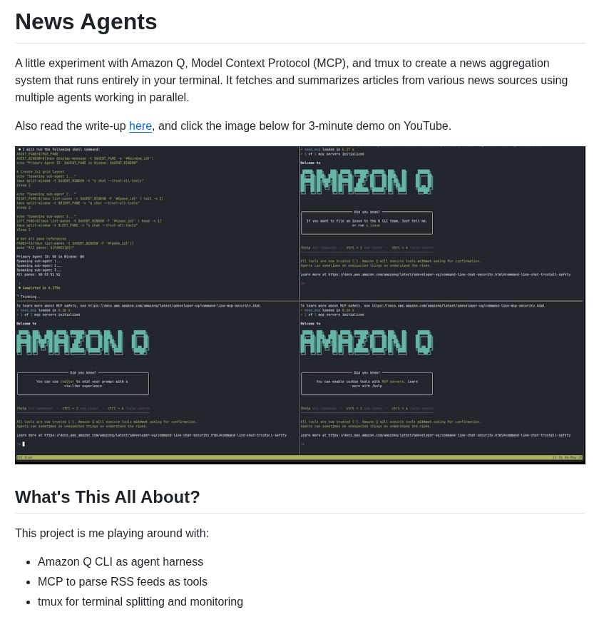 Eugeneyan News Agents screenshot