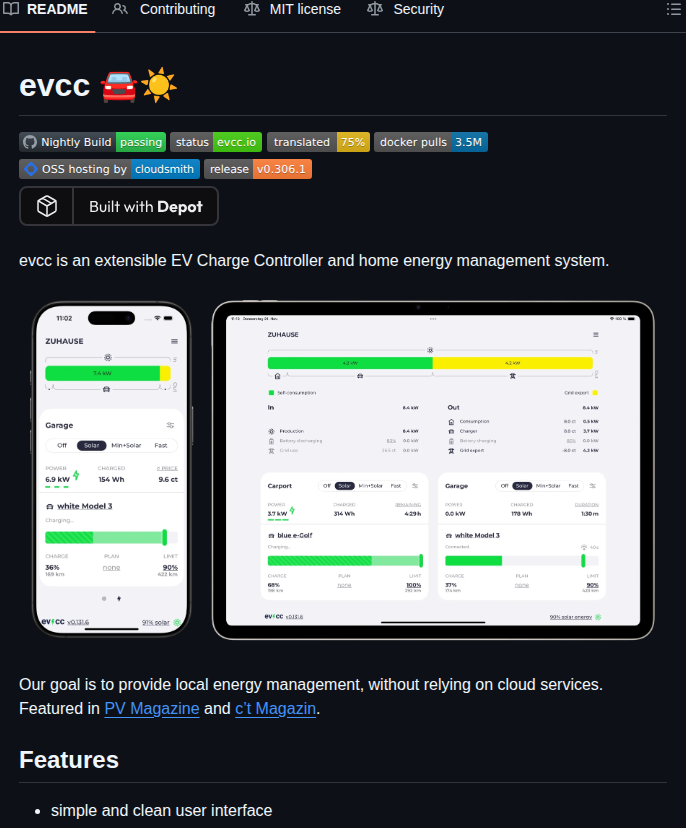 Evcc Io Evcc screenshot