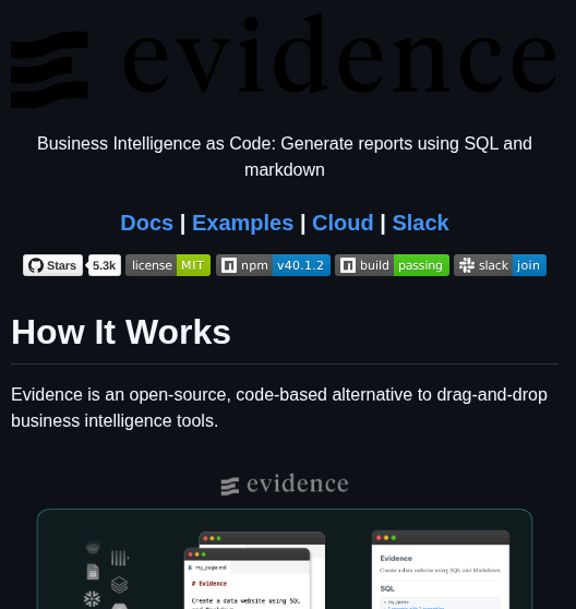 Evidence Dev Evidence screenshot