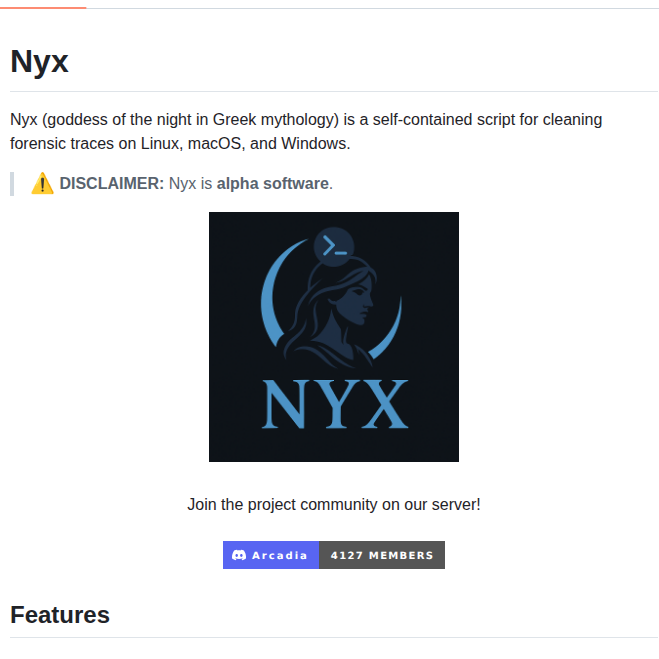Evilsocket Nyx screenshot