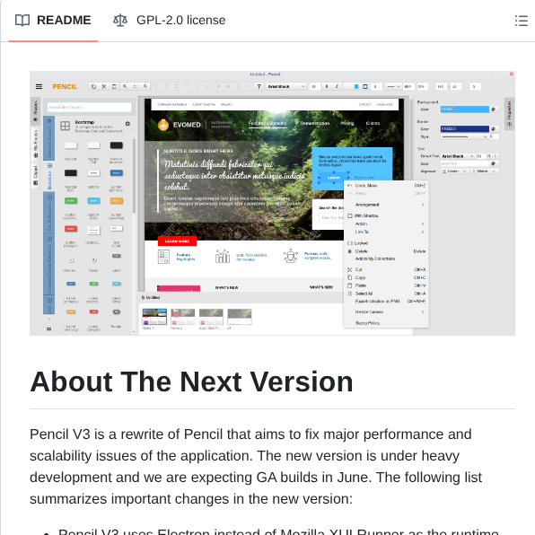 Evolus Pencil screenshot