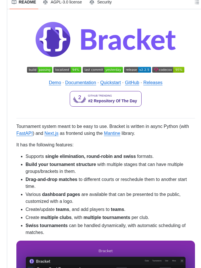 Evroon Bracket screenshot