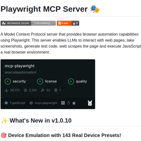Executeautomation Mcp Playwright screenshot