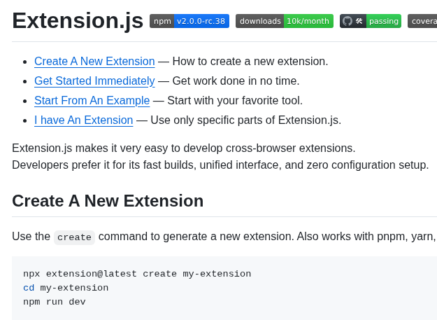 Extension Js Extension.js screenshot