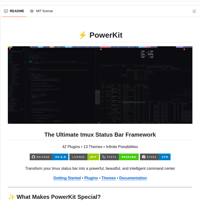 Fabioluciano Tmux Tokyo Night screenshot