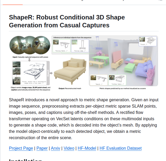 Facebookresearch Shaper screenshot