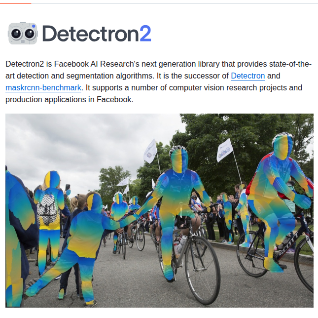 Facebookresearch Detectron2 screenshot