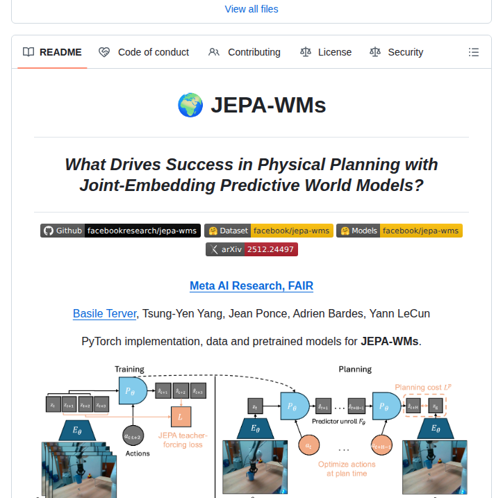 Facebookresearch Jepa Wms screenshot