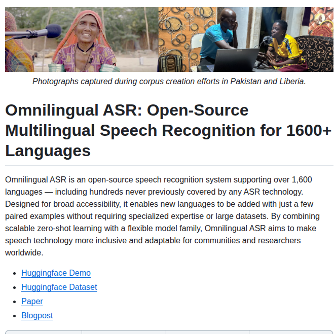 Facebookresearch Omnilingual Asr screenshot