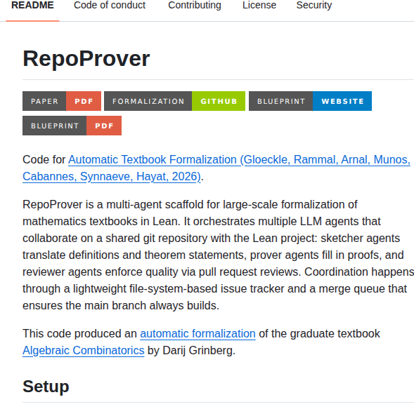Facebookresearch Repoprover screenshot