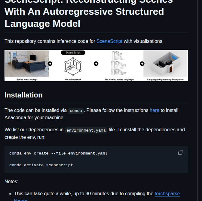 Facebookresearch Scenescript screenshot