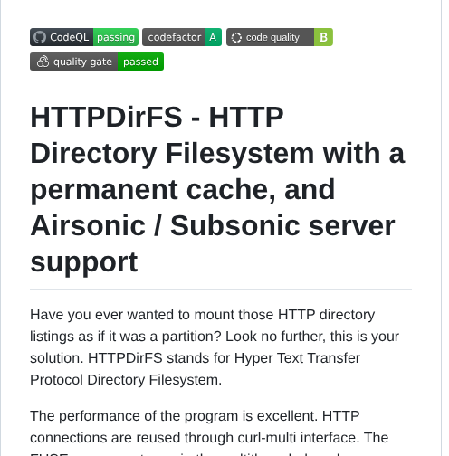 Fangfufu Httpdirfs screenshot