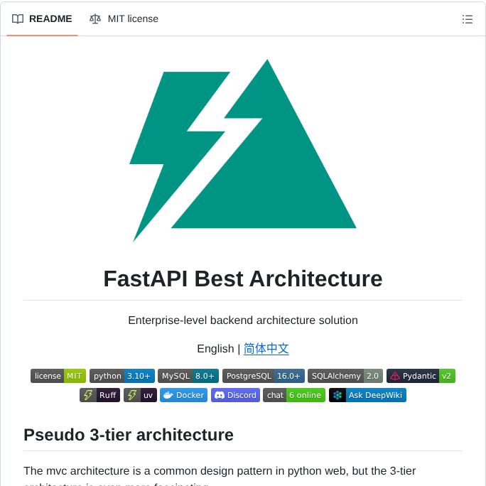 Fastapi Practices Fastapi_best_architecture screenshot