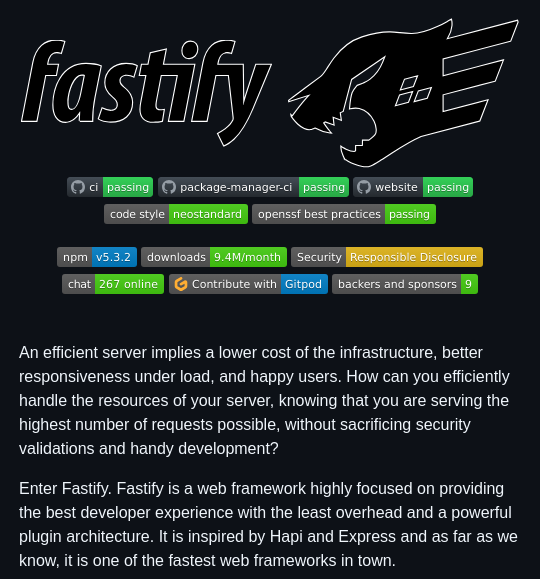 Fastify Fastify screenshot