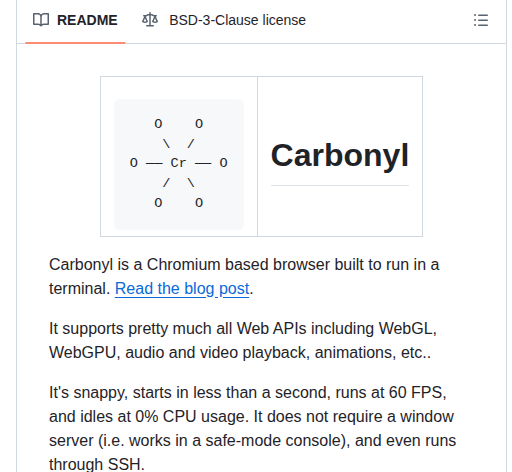 Fathyb Carbonyl screenshot