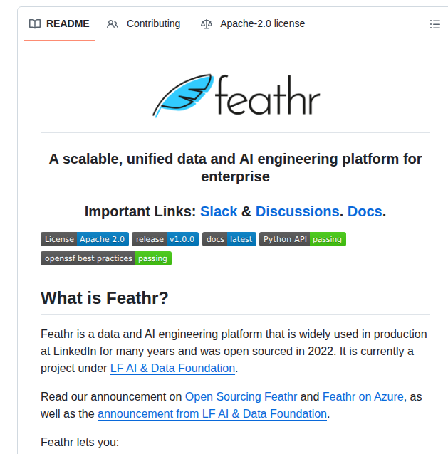 Feathr Ai Feathr screenshot