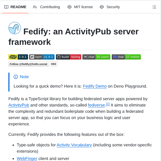 Fedify Dev Fedify screenshot