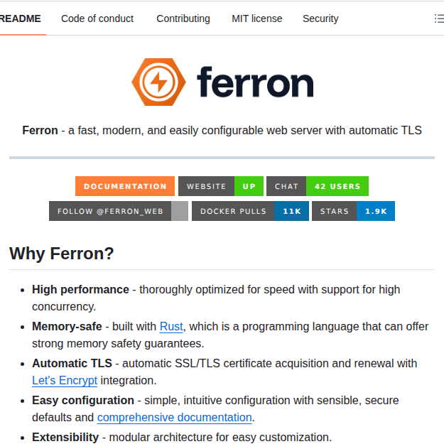 Ferronweb Ferron screenshot