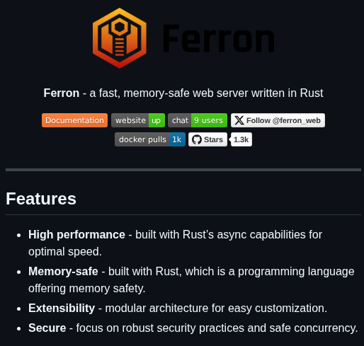 Ferronweb Ferron screenshot