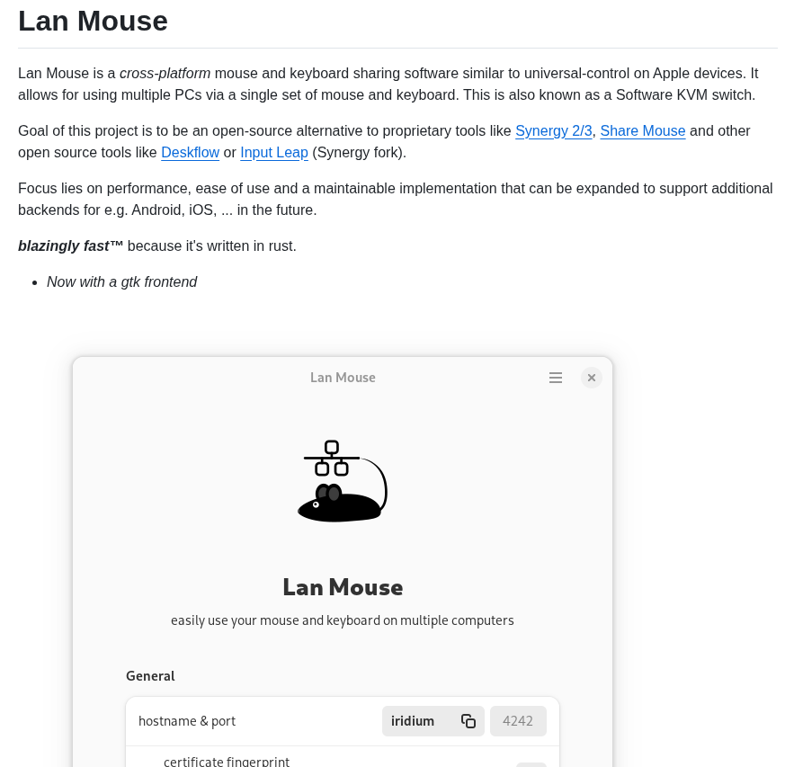 Feschber Lan Mouse screenshot