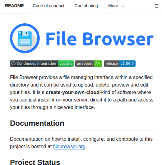 Filebrowser Filebrowser screenshot