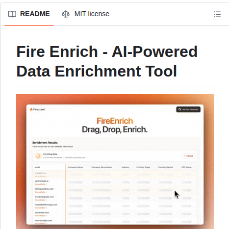 Firecrawl Fire Enrich screenshot