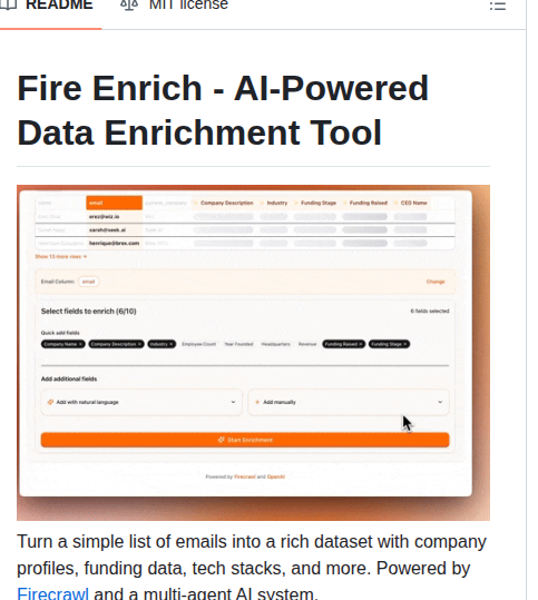Firecrawl Fire Enrich screenshot