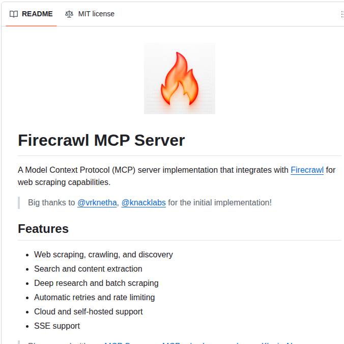 Firecrawl Firecrawl Mcp Server screenshot