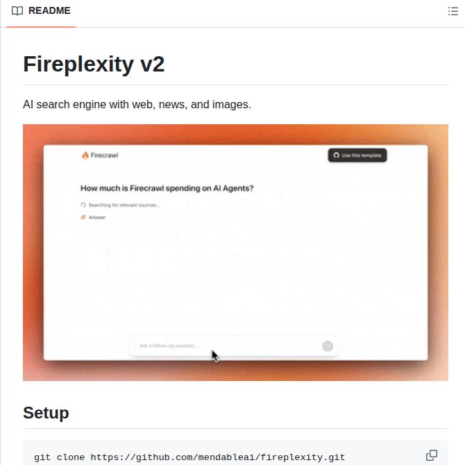 Firecrawl Fireplexity screenshot