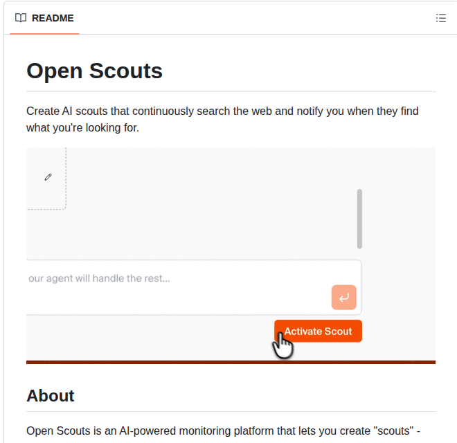Firecrawl Open Scouts screenshot