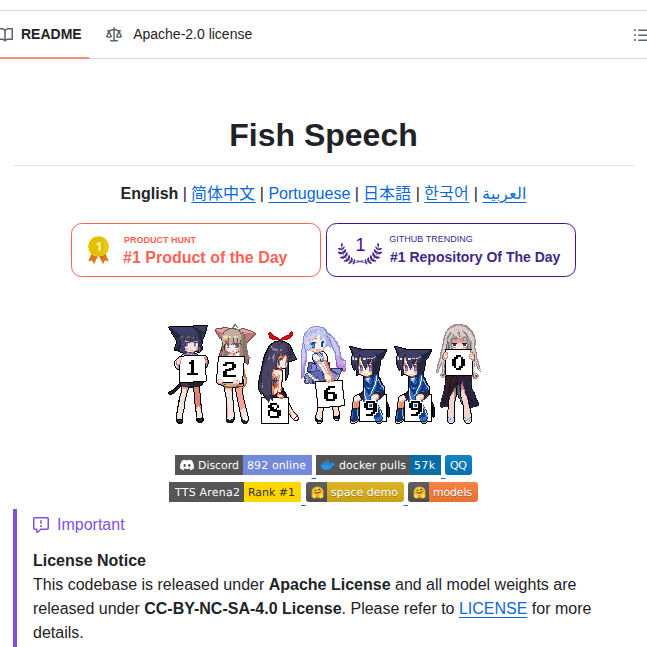 Fishaudio Fish Speech screenshot