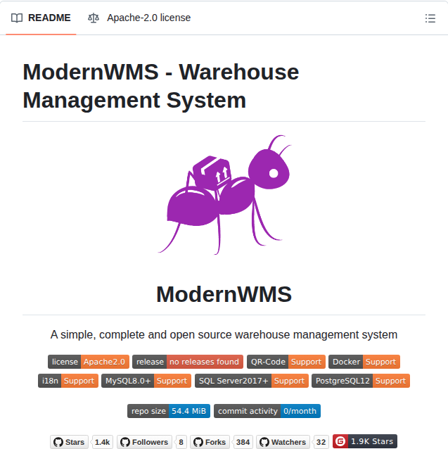 Fjyktec Modernwms screenshot