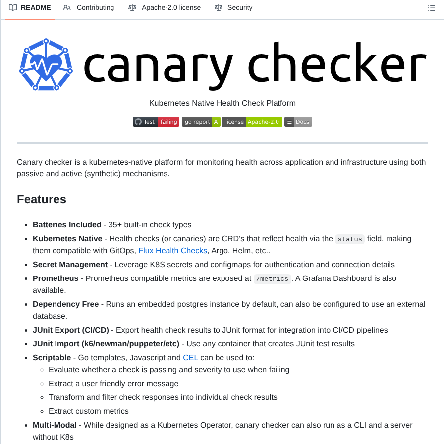Flanksource Canary Checker screenshot
