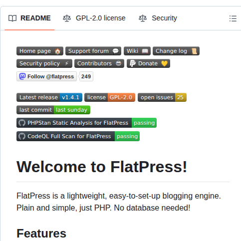 Flatpressblog Flatpress screenshot
