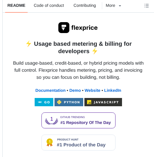 Flexprice Flexprice screenshot