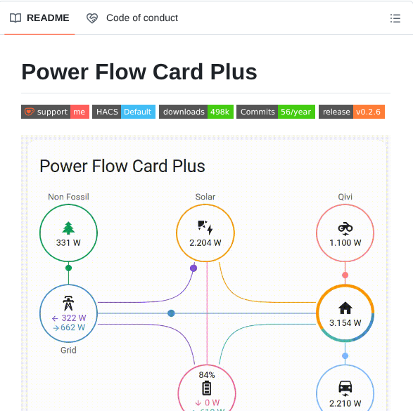 Flixlix Power Flow Card Plus screenshot