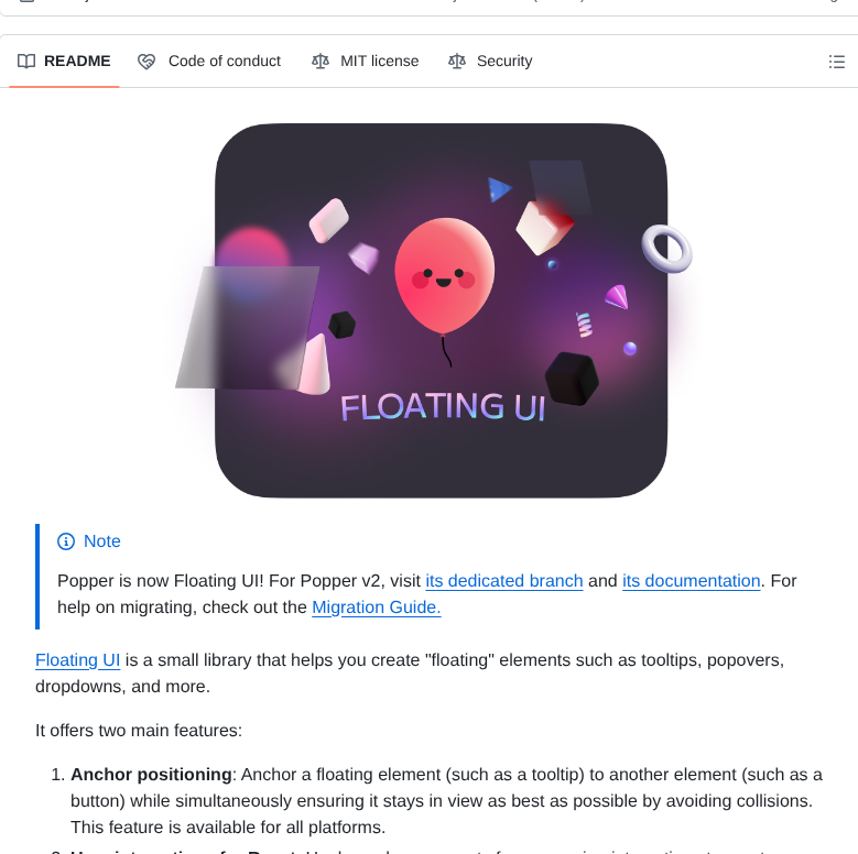 Floating Ui Floating Ui screenshot