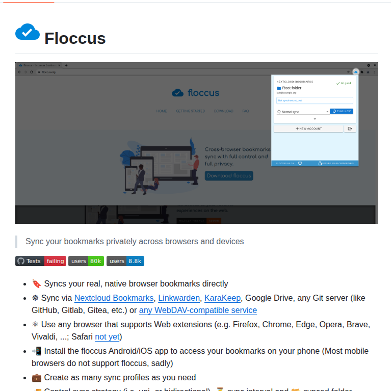 Floccusaddon Floccus screenshot