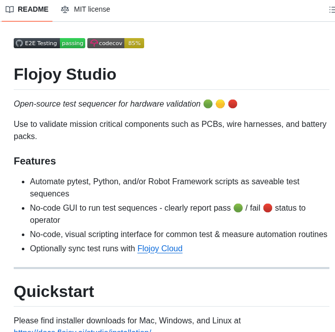 Flojoy Ai Studio screenshot