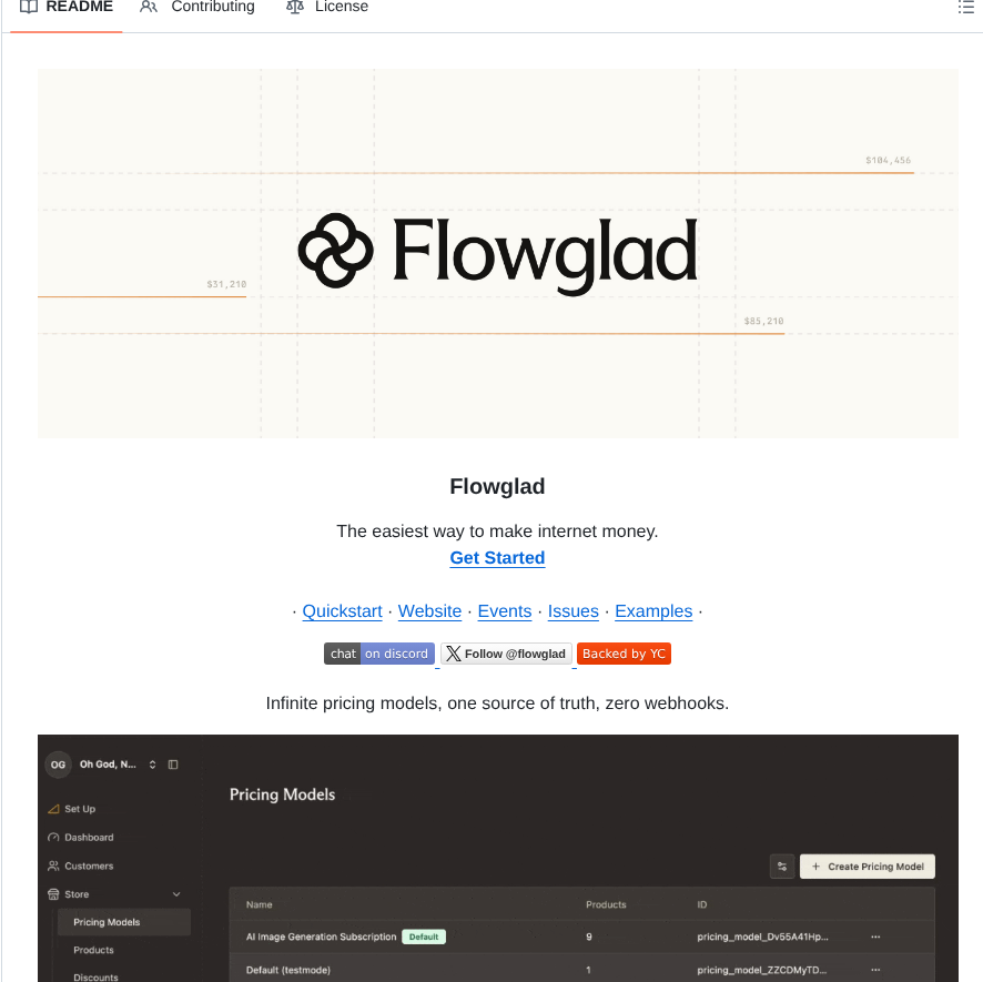 Flowglad Flowglad screenshot