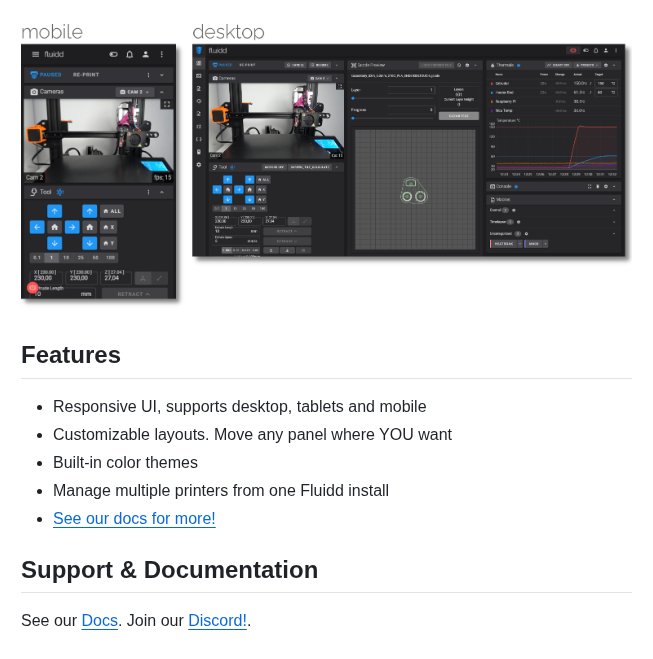 Fluidd Core Fluidd screenshot