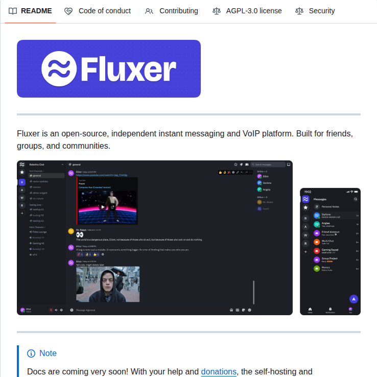 Fluxerapp Fluxer screenshot