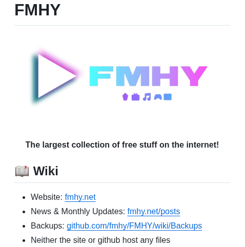 Fmhy Edit screenshot