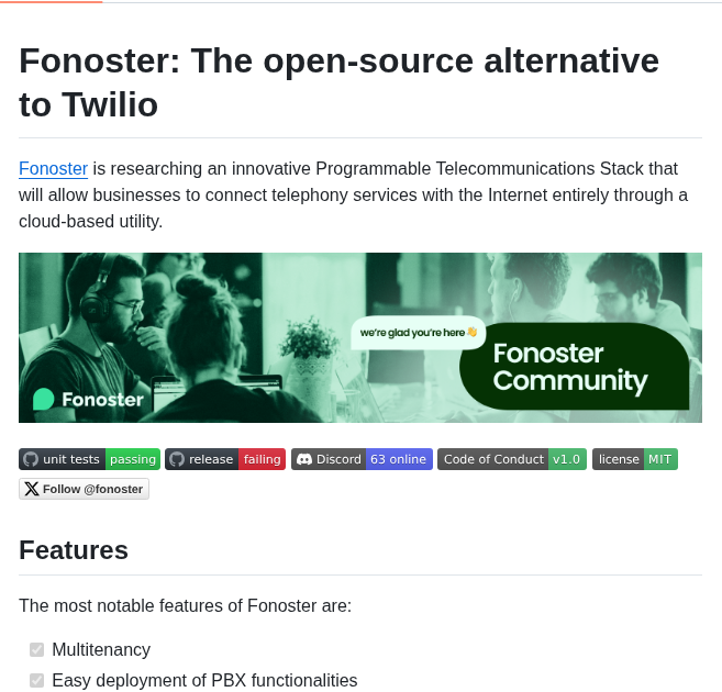 Fonoster Fonoster screenshot
