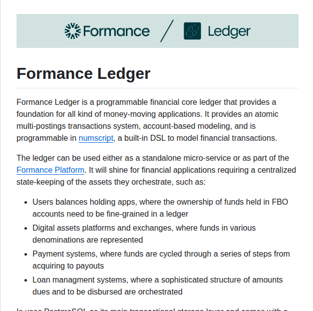 Formancehq Ledger screenshot