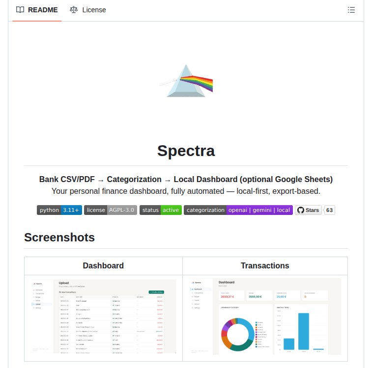 Francescogabrieli Spectra screenshot